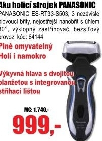 Hol.strojek PANASONIC ES-RT33-S503