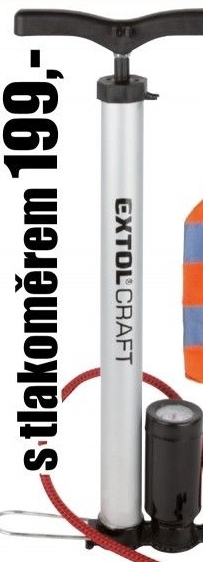 Pumpa EXTOL Craft s manometrem