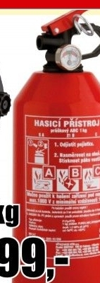Hasicí přístroj práškový ABC 1 kg