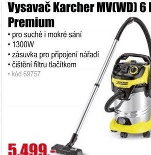 Vysavač Karcher MV 6 P Premium pro mokré a suché vysávání