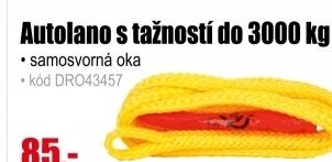 Autolano se samosvornými oky s tažností do 3000kg L3