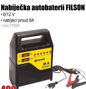Nabíječka autobaterii FILSON 8 AMP