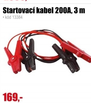 Kabel startovací Extol 200A, 3 m