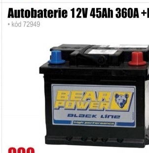Autobaterie Bear Power 12V 45 Ah 360A +R