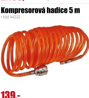 Kompresorová hadice EXTOL 5 m 99322