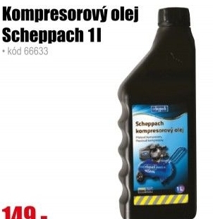 Olej kompresorový Scheppach 1l