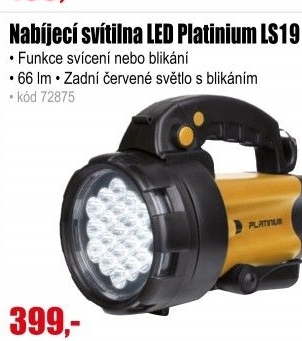 Svítilna nabíjecí LED Platinium LS19
