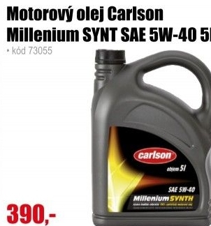 Olej motorový Carlson Millenium SYNT SAE 5W-40 5l