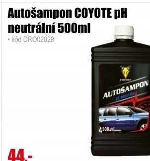 COYOTE Autošampon pH neutrální 500ml