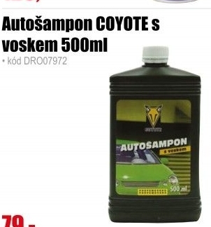 COYOTE Autošampon s voskem 500ml