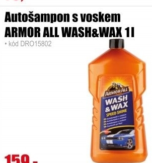 ARMOR ALL Autošampon s voskem WASH&WAX 1l