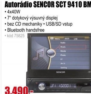Autorádio SENCOR SCT 9410 BMR
