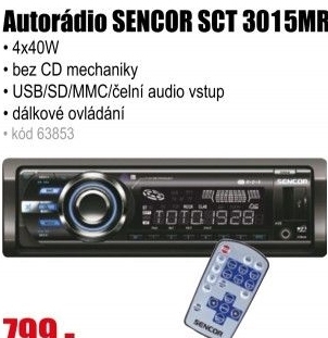 Autorádio SENCOR SCT 3015MR