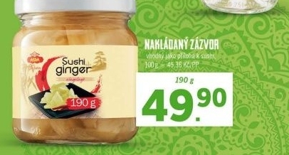 Zázvor nakládaný Vitasia - Lidl akcniletaky.com