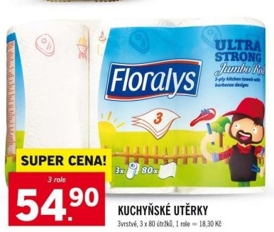 Utěrky kuchyňské Floralys