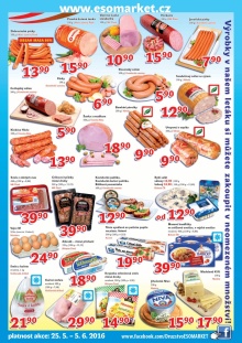 akční leták ESO MARKET 25.5.2016-5.6.2016