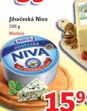Sýr Niva Jihočeská 50% Madeta