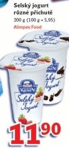 Ochucený jogurt selský Kunín