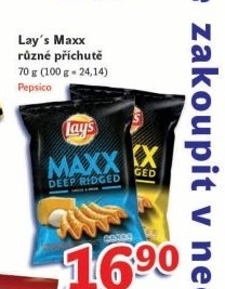 Chipsy vroubkované Maxx Lay's