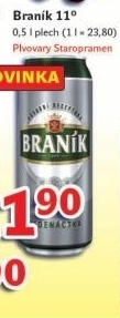 Pivo světlý ležák 11° Jedenáctka Braník