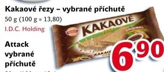 Oplatky kakaové řezy Sedita