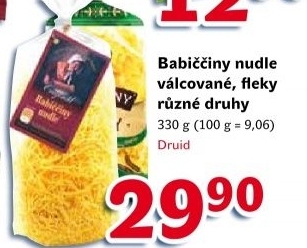 Polévkové nudle babiččiny Druid