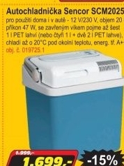 Autochladnička Sencor SCM2025