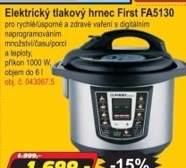 Elektrický tlakový hrnec First FA5130