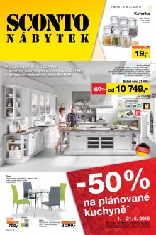 akční leták Sconto nábytek 1.6.2016-21.6.2016