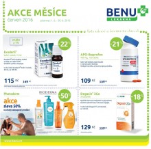 akční leták BENU Lékárna 1.6.2016-30.6.2016