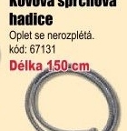 Sprchová hadice Viking 150 cm dvouzámková, nerez