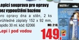 Set pro lepení pod vodou Mastersil