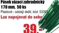 Pásek vázací zahradnický 170mm, 50 ks