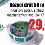 Drát vázací izol.plochý 50m, střižný mech.