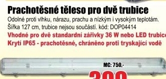 Světlo zářivkové TL3902A stropní prachotěs 2x36W