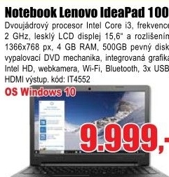 Notebook Lenovo IdeaPad 100