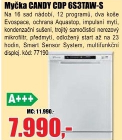 Myčka CANDY CDP 6S3TAW-S