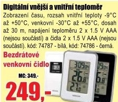 Teploměr SENCOR SWS 25 BS