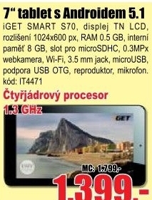 Tablet iGET SMART S70