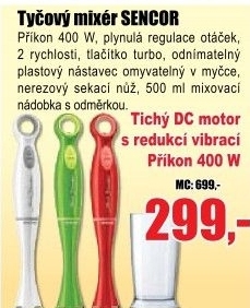 Mixér SENCOR SHB 3324RD