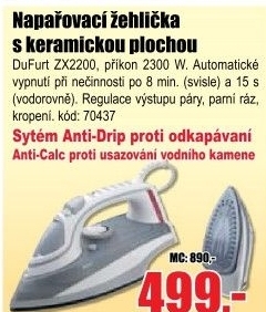 Žehlička DuFurt ZX2200