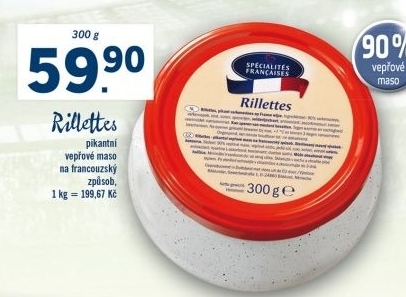 Maso vepřové pikantní Rillettes Spécialités Francaises