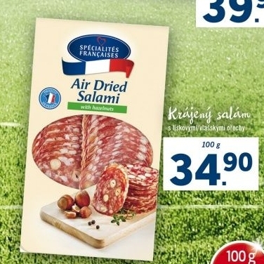 Salám s lískovými ořechy Saucisson Spécialités francaises