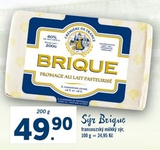 Sýr Brique Crémiére De France