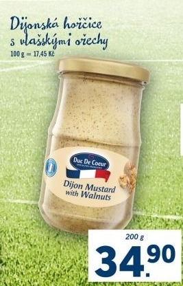 Hořčice dijonská s vlašskými ořechy Duc De Coeur