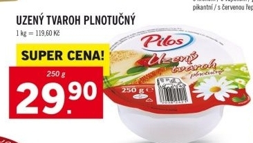 Tvaroh uzený plnotučný Pilos