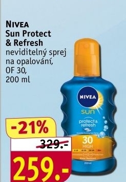 Sprej na opalování chladivý a neviditelný OF 30 Protect&