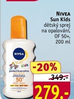 Sprej dětský na opalování OF 50+ Sun Nivea
