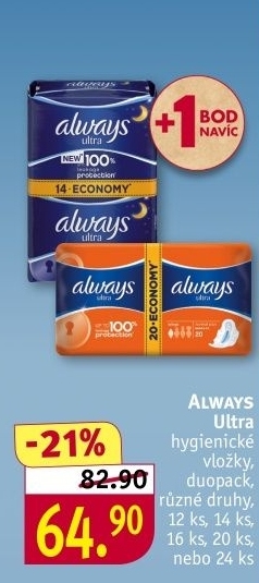 Vložky dámské Ultra Always