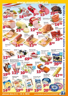 akční leták ESO MARKET 8.6.2016-19.6.2016